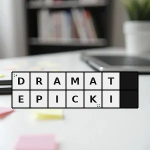 Rozwiązanie krzyżówki: ekspresjonistycznie - dramat epicki | hasła, synonimy i podpowiedzi Hasło krzyżówkowe ekspresjonistycznie - dramat epicki – rozwiązanie, synonimy, podpowiedzi i definicje krzyżówkowe